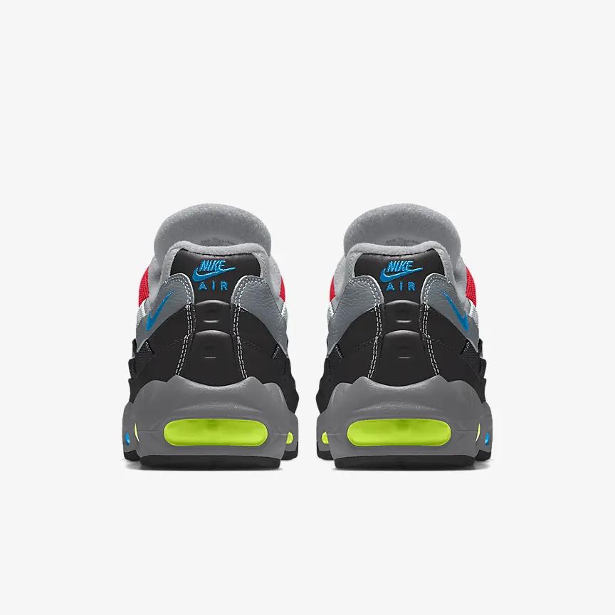 Giày Nike Air Max 95 Unlocked By You Nam Xám Đỏ